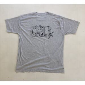 Vintage Fruit of the Loom 90's Jesus Christ Shirt CHILL Basketball Graphic XL